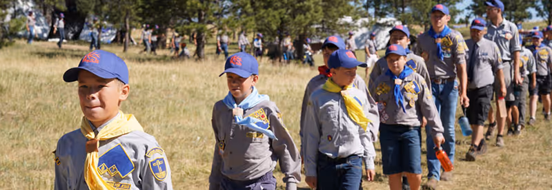 Boys engaged in outdoor Cadet activities